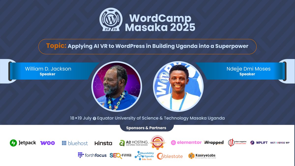 William Jackson, MAT, CEO, Metaverse Opportunities (@wmjackson) on Twitter photo WordCamp Masaka 2025 #myquesttoteach #metaversewp youtu.be/kHgi1WlRgL0?t=…
<a href="/forbesafrica/">Forbes Africa</a> <a href="/_AfricanUnion/">African Union</a> <a href="/UNOAU_/">UN Office to the African Union - UNOAU</a> <a href="/CNNAfrica/">CNN Africa</a> <a href="/BBCAfrica/">BBC News Africa</a> <a href="/GovernmentZA/">South African Government</a> <a href="/AfDB_Group/">African Development Bank Group</a> <a href="/WordPressMasaka/">WordCamp Masaka 2025</a> <a href="/WordPressLira/">WordCamp Lira 2025</a> <a href="/mocursor/">Moses Cursor Ssebunya~ WordCamp Organizer + Mentor</a> WordCamp Masaka 2025 #myquesttoteach #metaversewp youtu.be/kHgi1WlRgL0?t=…
<a href="/forbesafrica/">Forbes Africa</a> <a href="/_AfricanUnion/">African Union</a> <a href="/UNOAU_/">UN Office to the African Union - UNOAU</a> <a href="/CNNAfrica/">CNN Africa</a> <a href="/BBCAfrica/">BBC News Africa</a> <a href="/GovernmentZA/">South African Government</a> <a href="/AfDB_Group/">African Development Bank Group</a> <a href="/WordPressMasaka/">WordCamp Masaka 2025</a> <a href="/WordPressLira/">WordCamp Lira 2025</a> <a href="/mocursor/">Moses Cursor Ssebunya~ WordCamp Organizer + Mentor</a>