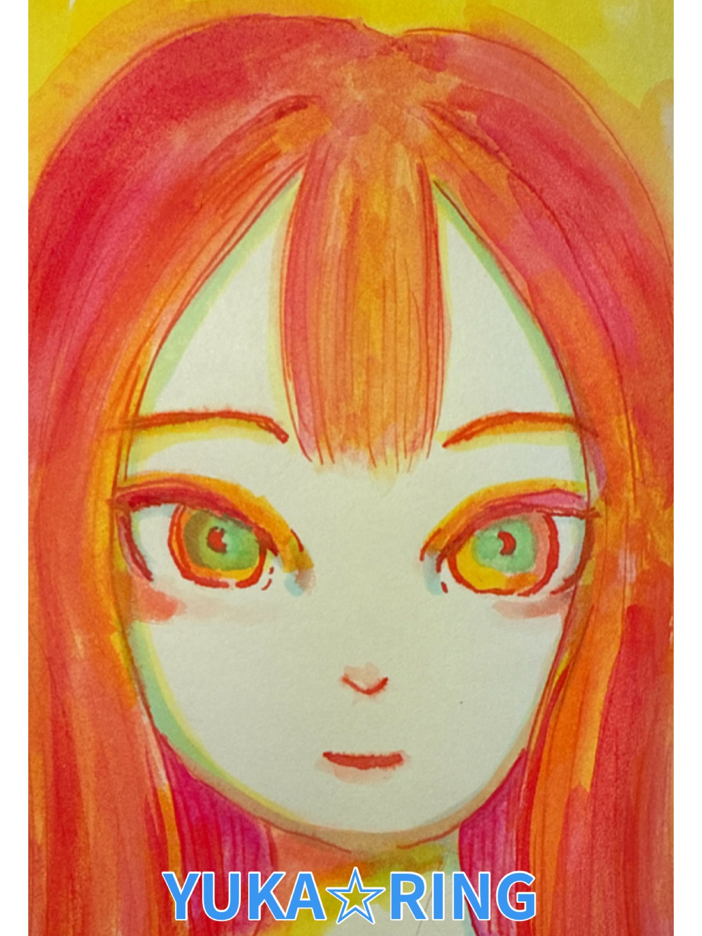 手描きイラスト✢創作水彩原画『祓い屋』三男 手描きイラスト✢創作水彩原画『祓い屋』三男