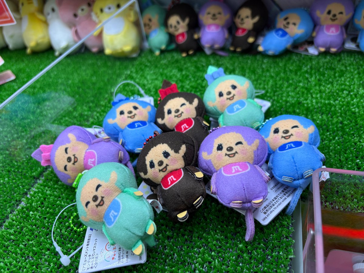 【景品情報】
本日より、モンチッチ　きゃらぷてぃが
絶賛大投入中です‼‼‼

今回は全８種のモンチッチ♪

ぜひ全コンプリートしたくなるかわいさですぅ～

＃ラクイチラクザ　＃モンチッチ　＃カラーは４種類