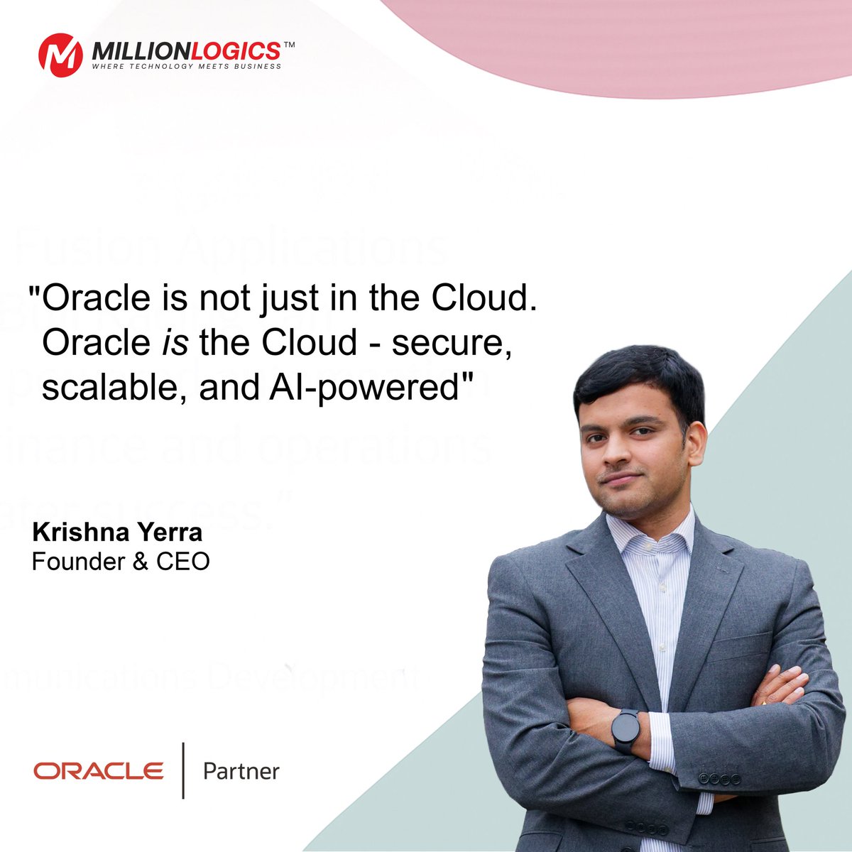 🚀💥 Oracle isn't just in the cloud; Oracle is the cloud.

At MillionLogics, we see Oracle Cloud Infrastructure (OCI) as the ultimate foundation for modern enterprise: inherently secure, infinitely scalable, and profoundly AI-powered.

OCI's design prioritizes robust security,
