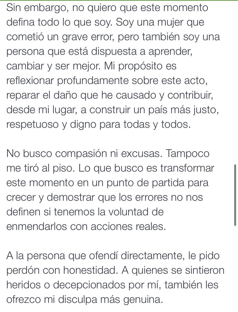 rbarriosfuentes's tweet photo. El Diario @Reforma publicó esta noche un comunicado de Ximena Pichel, conocida como #LadyRacista

En él ofrece una disculpa pública y dice que “asume el error con responsabilidad”. 

“No busco compasión ni excusas”, señala.

Sin embargo, hoy se dio a conocer oootro video donde insulta y humilla a una uniformada.