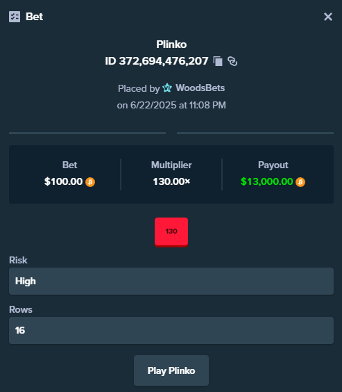 I LOVE PLINKO..

DROP USERNAMES BELOW FOR A TIP 👇