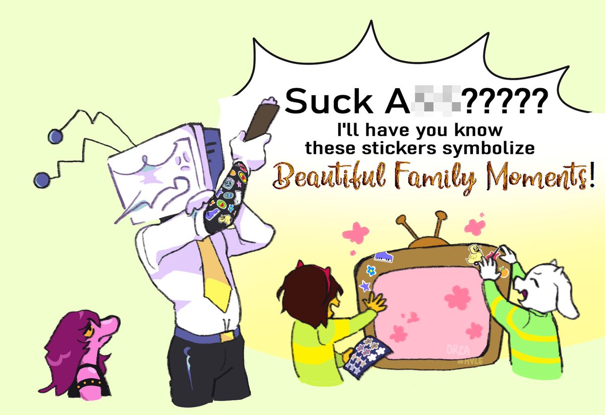 this blew up on tumblr so you can have it here too - #deltarune #tenna #susie