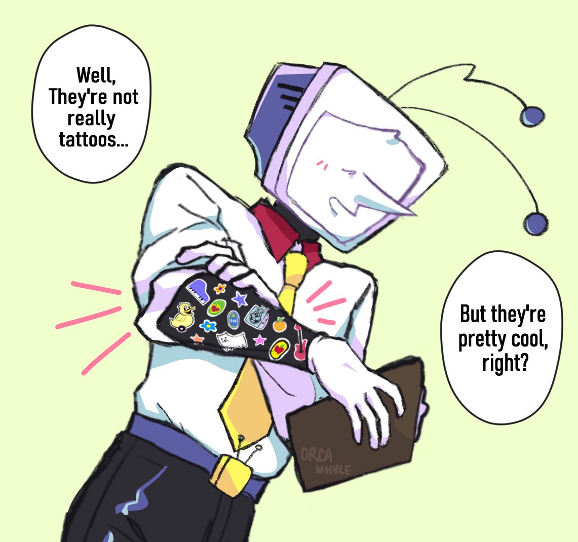 orcawhvle's tweet photo. this blew up on tumblr so you can have it here too - #deltarune #tenna #susie https://t.co/hruUjtLbpZ