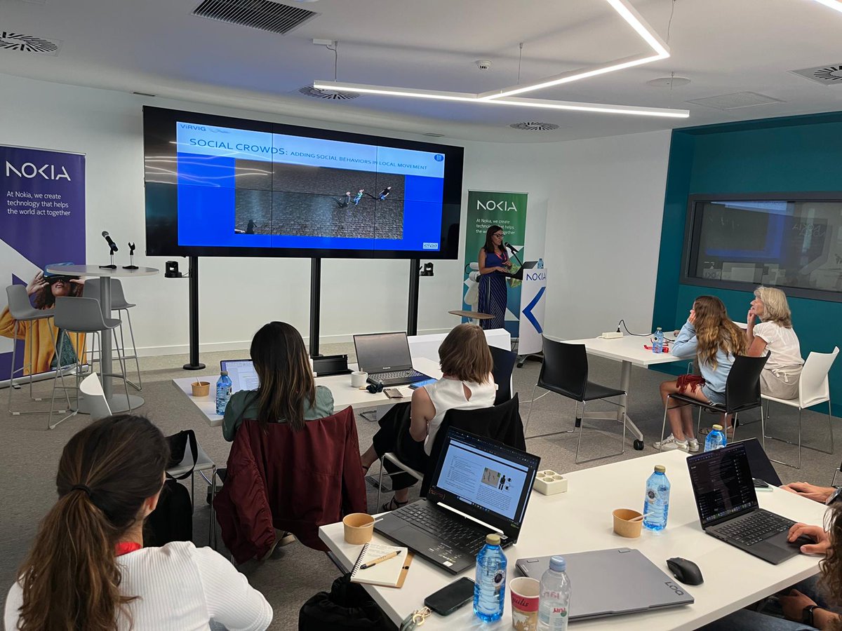 Summer School XRTX 2024 (@summerschool_xr) on Twitter photo Keynote at the 3rd #EURASIP Int. #SummerSchool2025 on #XR on Animating Virtual Humans - Nuria Pelechano. How can avatars build trust & co-presence in the metaverse? From group agents to self-avatars — motion makes the difference.
#VR #AI #Embodiment #VirtualHumans <a href="/eurasip/">EURASIP</a> <a href="/nokia/">Nokia</a> Keynote at the 3rd #EURASIP Int. #SummerSchool2025 on #XR on Animating Virtual Humans - Nuria Pelechano. How can avatars build trust & co-presence in the metaverse? From group agents to self-avatars — motion makes the difference.
#VR #AI #Embodiment #VirtualHumans <a href="/eurasip/">EURASIP</a> <a href="/nokia/">Nokia</a>