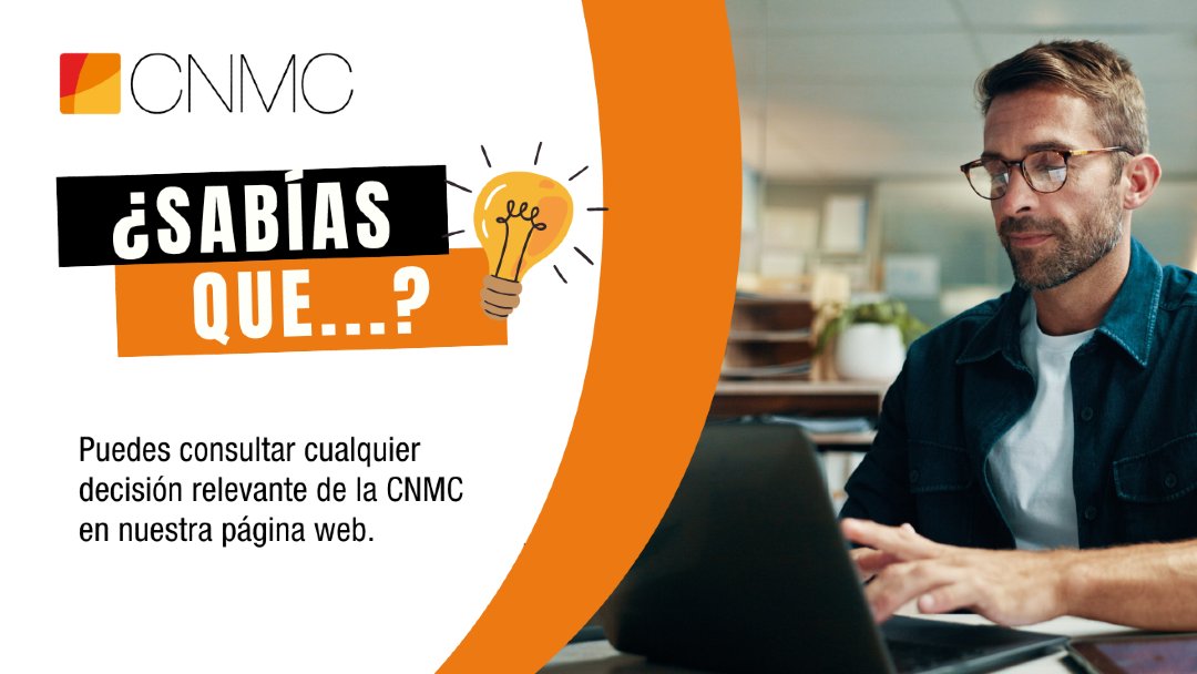 ✍️¿Sabías que puedes consultar todas las decisiones de la CNMC en nuestra página web? 

Acuerdos públicos, sentencias, resoluciones... ¡Infórmate de todos los actos relevantes!

🔗: cnmc.es/acuerdos-y-dec… 

#CNMC #Transparencia