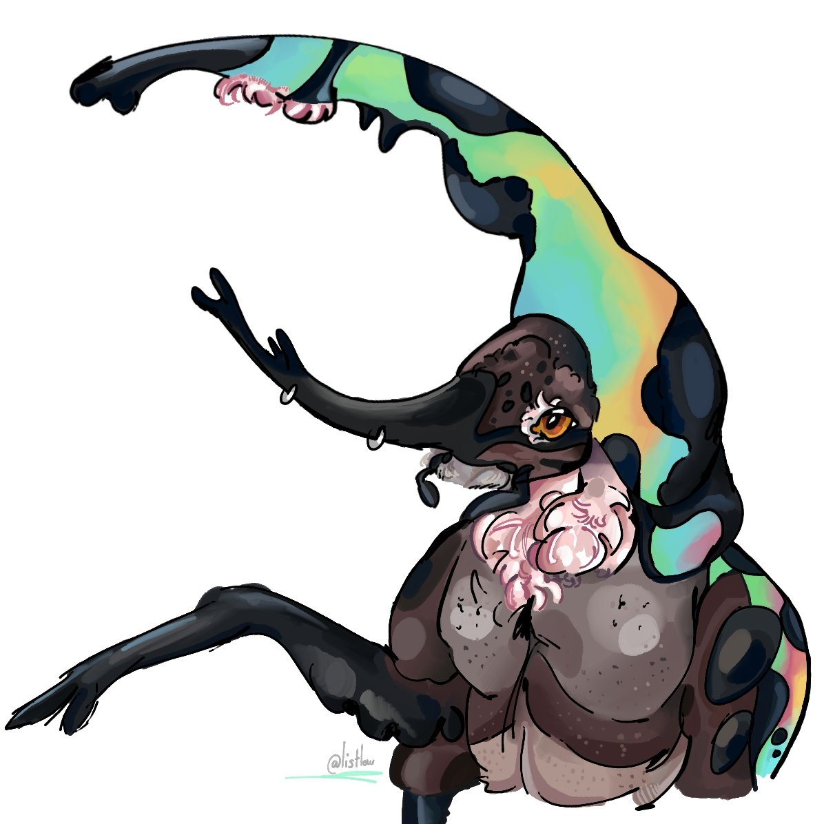listlowy's tweet image. My second attack on @BUGUVNO !!!π«
#artfight2025 #artfight #anthroart #furryart #anthrobeetle