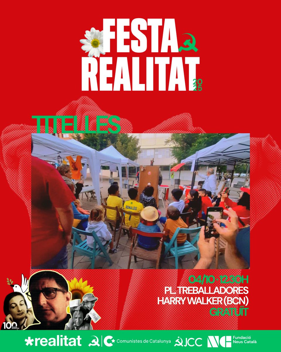 🙌 Una activitat que encanta a petits... i als que ja no ho són tant!

💫 L'espectacle de titelles de la Festa Realitat: un món de fantasia on les pantalles deixen pas a la imaginació.

🎯 T’hi apuntes?