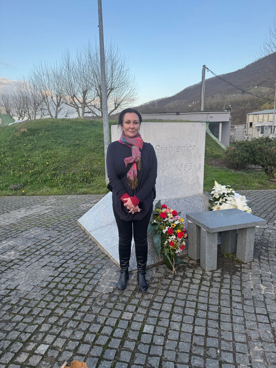 ScotGovJustice's tweet image. On Friday #SrebrenicaMemorialDay marks 30 years since the atrocities in Bosnia and Herzegovina. Earlier this year, Victims Minister Siobhian Brown visited Srebrenica with @beyondsreb and paid tribute to the victims and survivors.