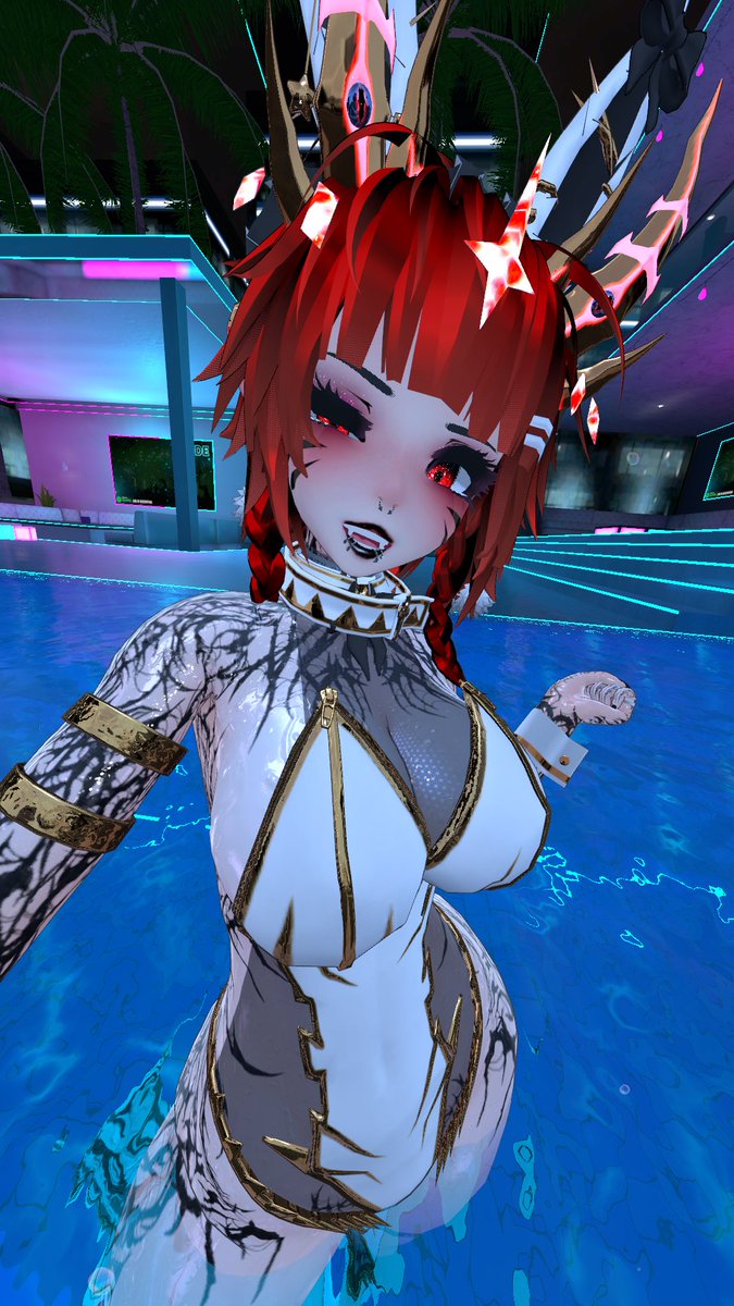 SoraVRC_'s tweet image. She’s gonna suck on my strawberry lipstick~
#vtuber #vrc18 #nsfw #soravrc