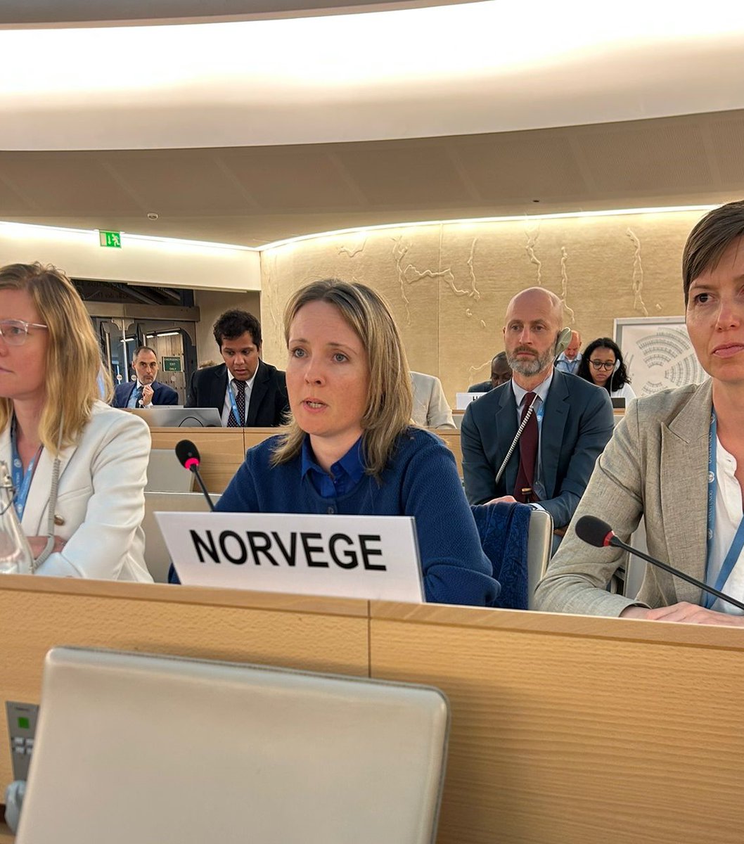 🇳🇴Key outcomes from #HRC59: 
Norway welcomes the renewal of the SOGI mandate, consensus on violence against women and girls &amp; FGM. 

The UN liquidity crisis remains worrying — all states must ensure to pay their dues in time 🇺🇳

Full statement: bit.ly/44I4vG1