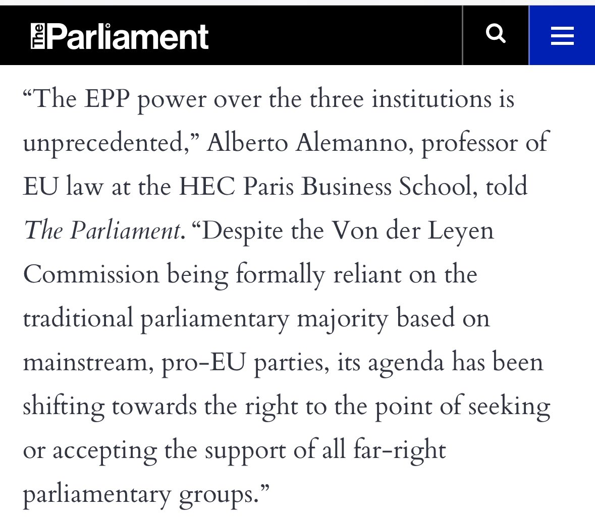 “By the next state of the union [speech in September] <a href="/vonderleyen/">Ursula von der Leyen</a> will have to publicly commit to one, not two parliamentary majorities”. But it might happen earlier depending on tomorrow’s vote on the motion 

My take to <a href="/Parlimag/">The Parliament Magazine</a> <a href="/fede_disario/">Federica Di Sario</a> 

theparliamentmagazine.eu/news/article/d…