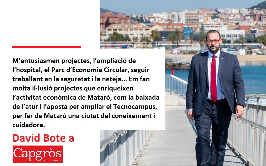 PSC MATARÓ (@pscmataro) on Twitter photo 🗣️ «Em fan molta il·lusió projectes que enriqueixen l’activitat econòmica: la baixada de l’atur i ampliar el Tecnocampus.»
👉 Llegeix l'entrevista a l'alcalde <a href="/DBotePaz/">David Bote Paz</a> a <a href="/Capgros/">Capgròs</a> per parlar del mig mandat municipal, a capgros.elnacional.cat/ca/mataro/davi…
✍️ <a href="/VernBueno/">Vern Bueno</a> 📸 <a href="/rgallofre/">Romuald Gallofré</a> 🗣️ «Em fan molta il·lusió projectes que enriqueixen l’activitat econòmica: la baixada de l’atur i ampliar el Tecnocampus.»
👉 Llegeix l'entrevista a l'alcalde <a href="/DBotePaz/">David Bote Paz</a> a <a href="/Capgros/">Capgròs</a> per parlar del mig mandat municipal, a capgros.elnacional.cat/ca/mataro/davi…
✍️ <a href="/VernBueno/">Vern Bueno</a> 📸 <a href="/rgallofre/">Romuald Gallofré</a>