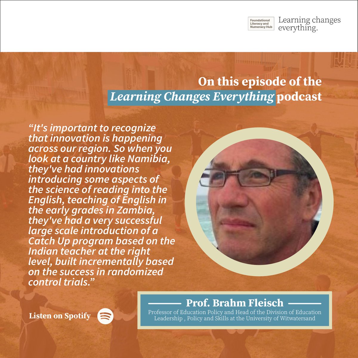 Innovation in foundational learning isn’t just in SA.
🇳🇦: Bringing the science of reading into early grade English
🇿🇲: Scaling the Catch Up program, adapted from India’s Teaching at the Right Level, built on strong RCT evidence. Podcast: shorturl.at/CsKe0

#educationreform