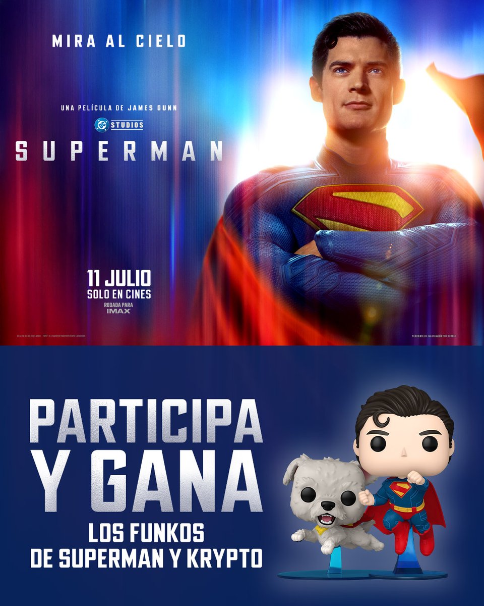¡Consigue uno de estos 4 packs de Funkos de #Superman!
Para participar:
🐦 ¡Síguenos! (<a href="/ocine_es/">OCINE</a>)
🔁 RT
🗨 Menciona esa persona que adora a Crypto tanto como tú
📃 BBLL ➡ bit.ly/3IggKBX 
📅 Finaliza el 16/7 📅
