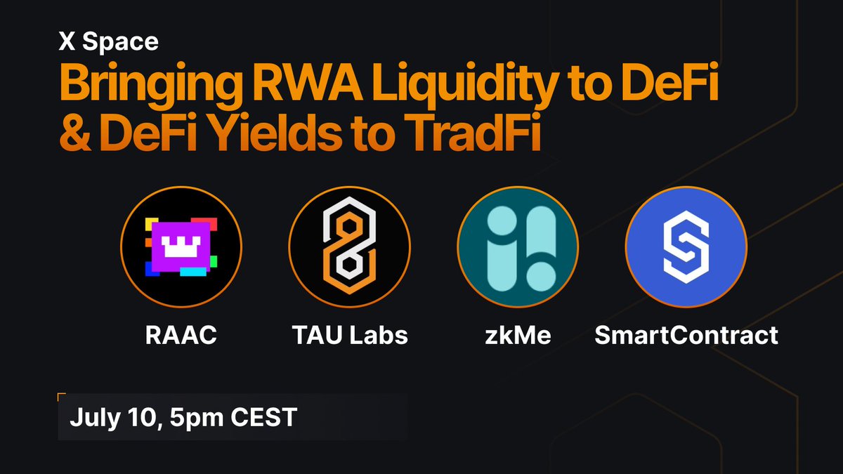 628Labs's tweet image. ~25 billion USD in RWA onchain ...
... and we're working with @RegnumAurum to pump those numbers
Join our behind-the-scenes talk live on July 10, 5pm CEST
Guests: @zkme_ @SmartContract
👉 Set a reminder x.com/i/spaces/1ynKO…
