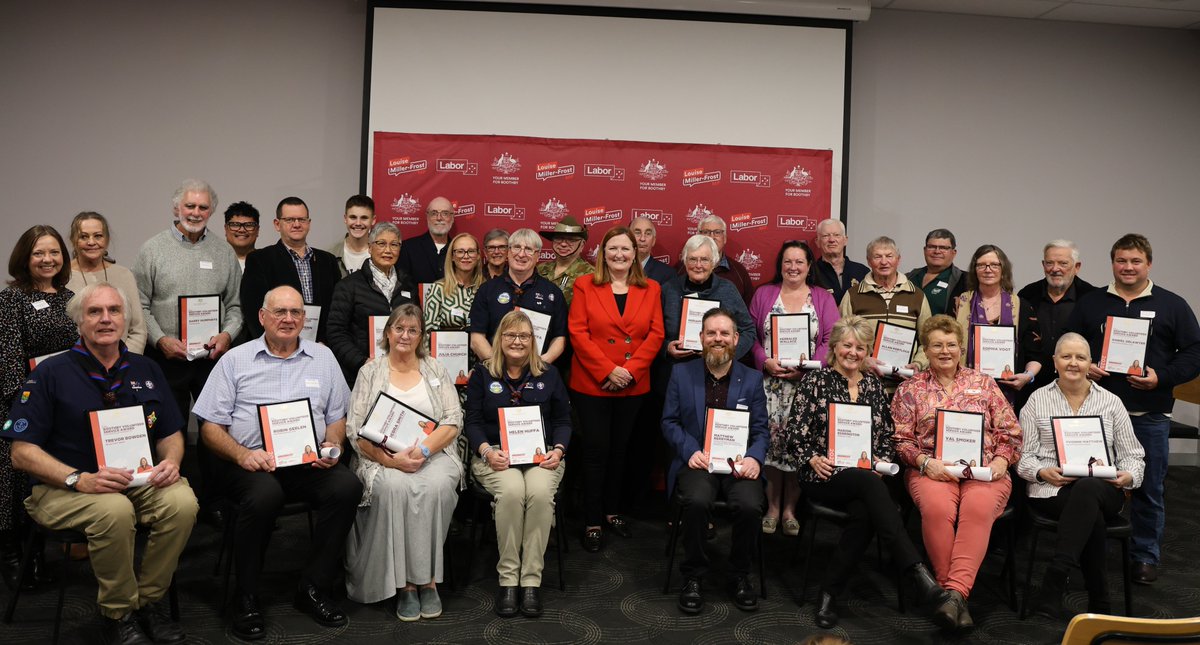 Last week I joined with others at the 2025 Boothby Volunteer Awards. It was an inspiring evening! Thank you Ms Louise Miller-Frost MP for taking time to recognise the work done by volunteers across Boothby. 💙 #lymphoedemaadvocacy