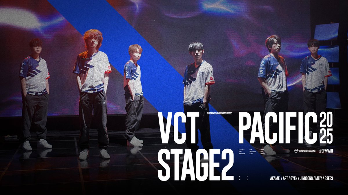 VCT Pacific 2025 Stage 2 

🗓️7/15(火)~8/31(日)

まもなくStage 2が開幕！
DFMの初戦は、ZETA DIVISIONとの対戦。
注目のカードをお見逃しなく👀

🔗team-detonation.net/news/48344

#DFMWIN #DFM_VALO