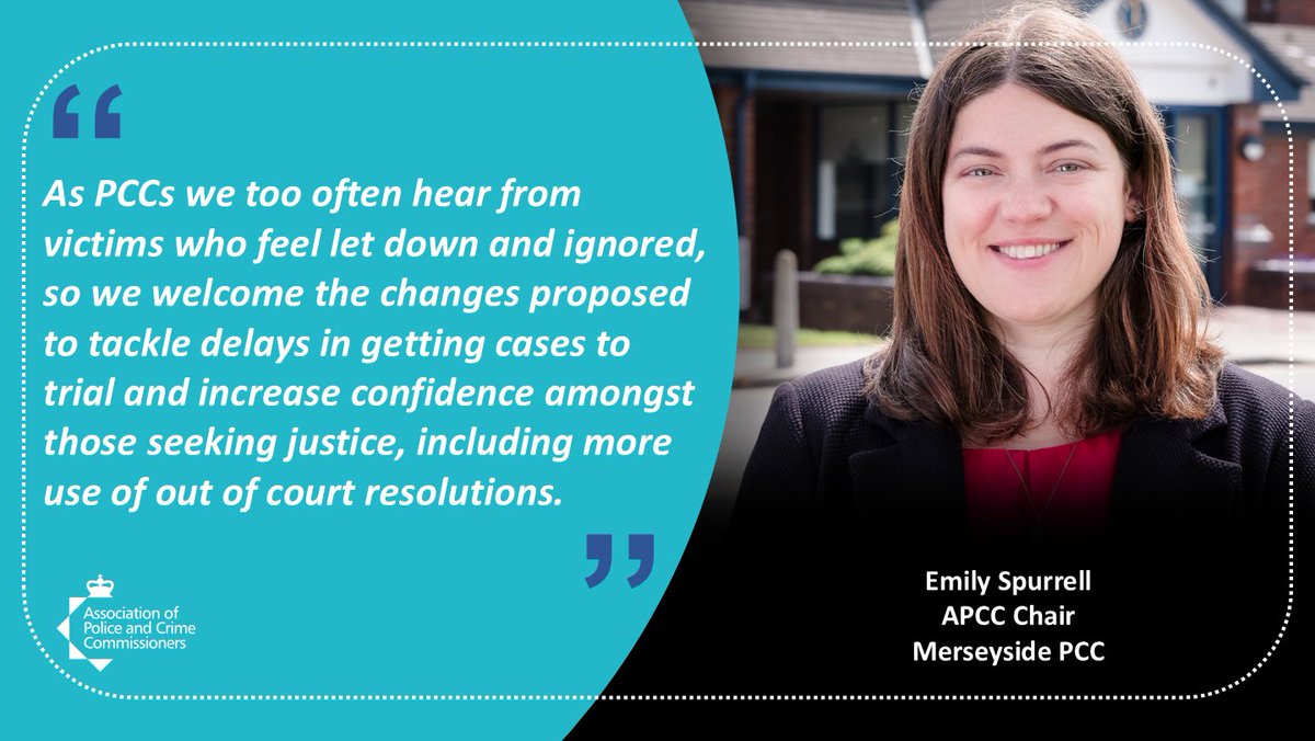 AssocPCCs's tweet image. APCC Chair @emilyspurrell has responded following the publication of Sir Brian Leveson&apos;s independent review of the criminal courts.

👉apccs.police.uk/apcc-chair-com…