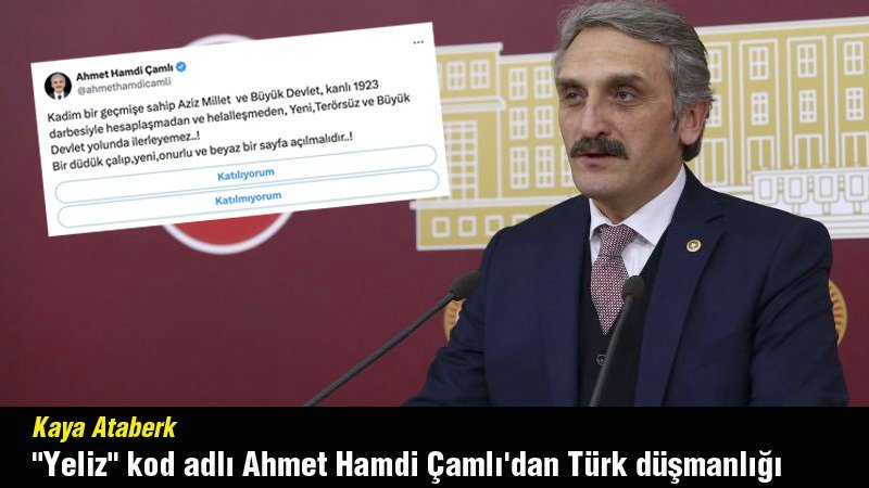 Çamlı, 2018’deki bir parti toplantısında “Türk lafından tiksiniyorum” diyebilecek kadar azılı bir Türk düşmanıdır aynı zamanda! Elbette Türk ve cumhuriyet düşmanlığının bir arada ortaya çıkması da tesadüf değildir!

turksolu.com.tr/yeliz-kod-adli…