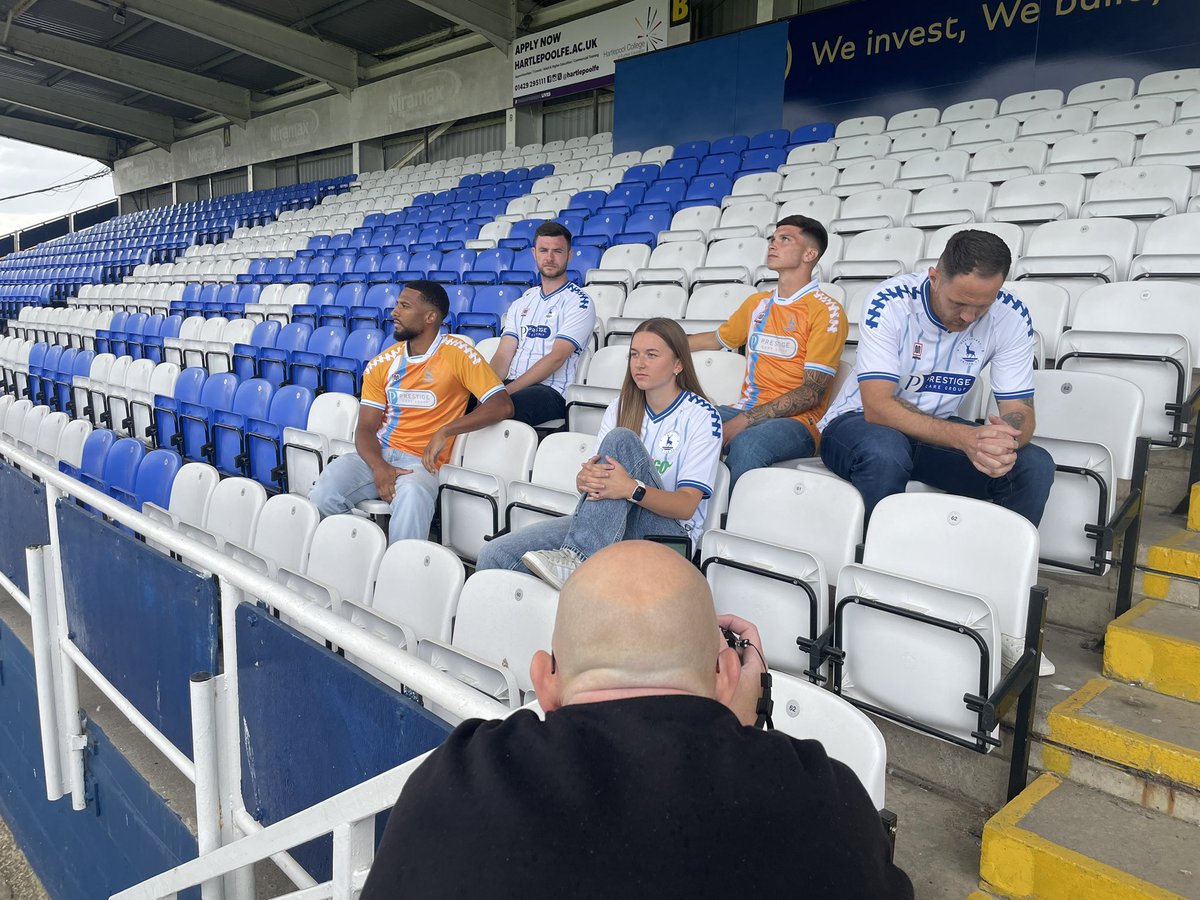 A selection of behind-the-scenes shots from <a href="/Official_HUFC/">Hartlepool United</a> kit launch shoot <a href="/meybaofficial1/">meybaofficial</a>