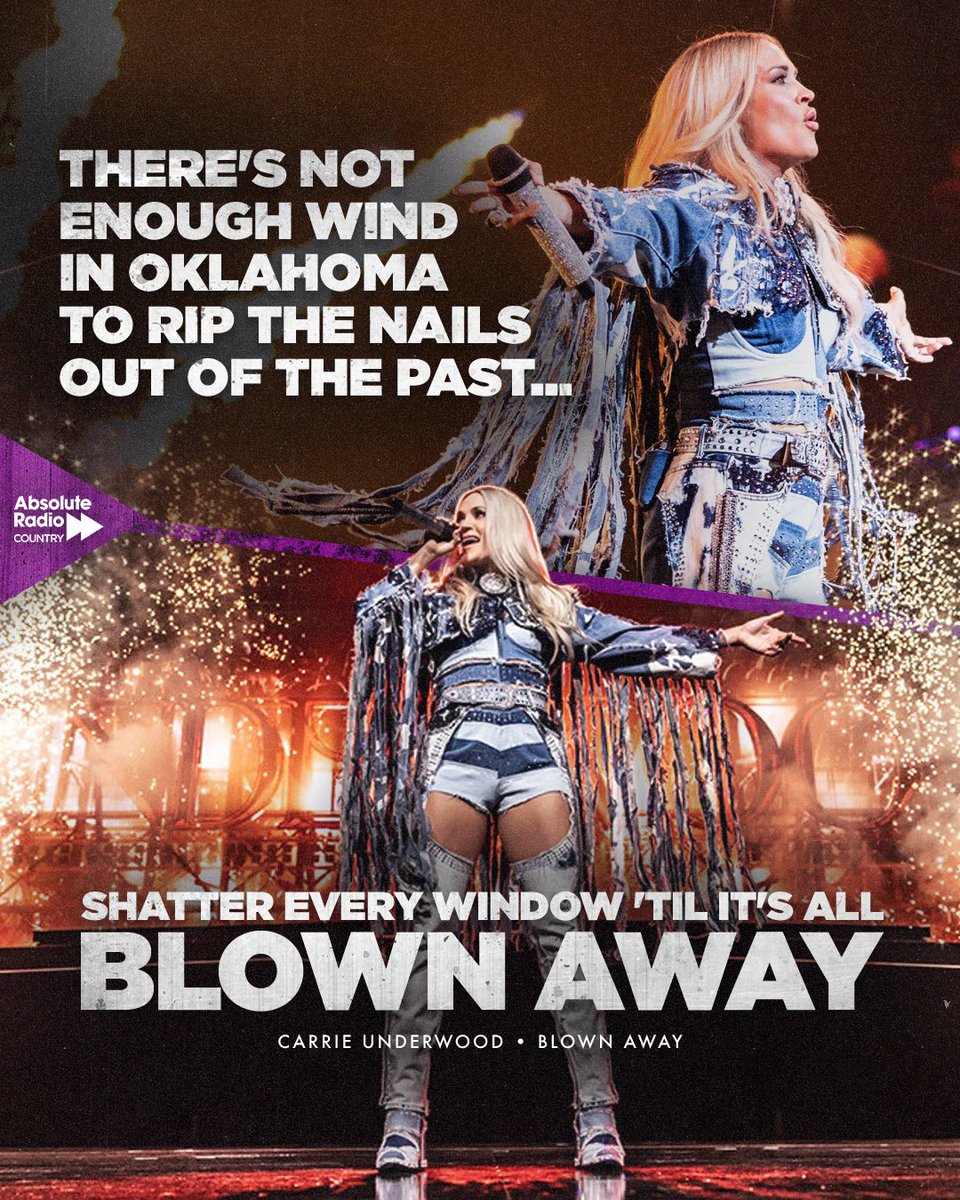 It's impossible to sing this song from @CarrieUnderwood quietly... 👌

13 years ago today, Carrie released "Blown Away"! It was the second single from her fourth studio album and went on to become her 13th No. 1 at Country Radio.