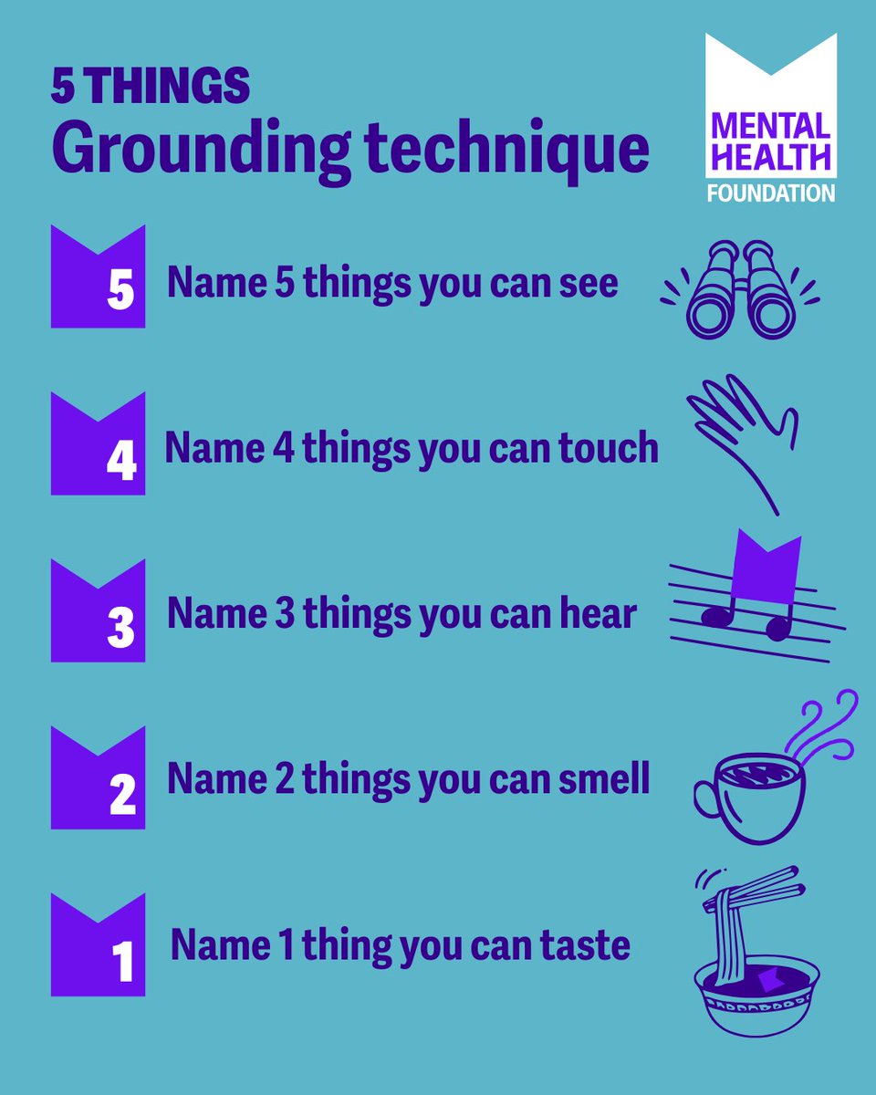 Grounding techniques like this one can help us when we’re feeling out of touch with our body and surroundings. They can help us reconnect to the present moment.