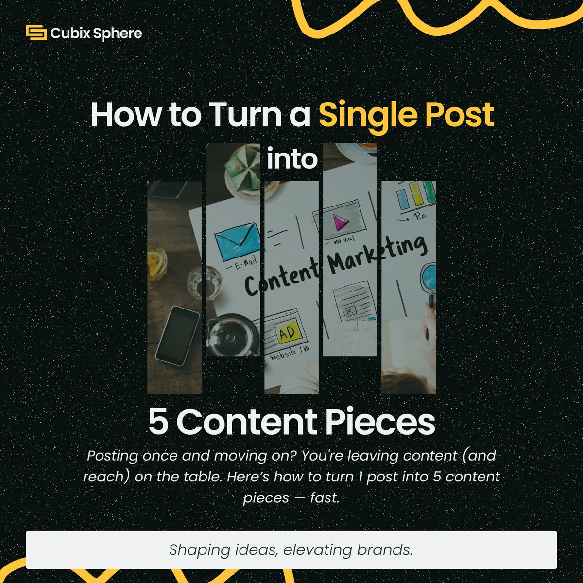 cubixsphere's tweet image. You don’t need more content, you need better strategy. 

A thread for content creators and business owners.

#ContentHack #WorkSmartNotHard #RepurposeLikeAPro #CubixSphereTips