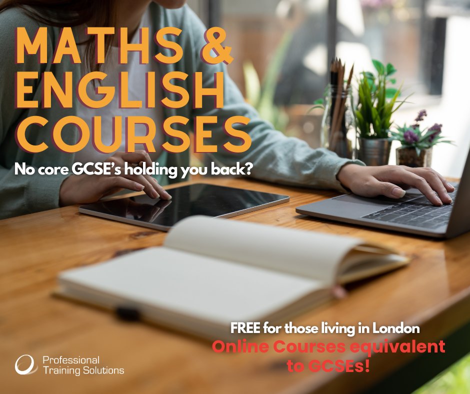 Don’t let missing core GCSEs hold you back! 📚✨ Our FREE online Functional Skills courses in English &amp; Maths (for Londoners) can help you move forward. 

Enrol today! 👉 ow.ly/9vaz50Vrpk9