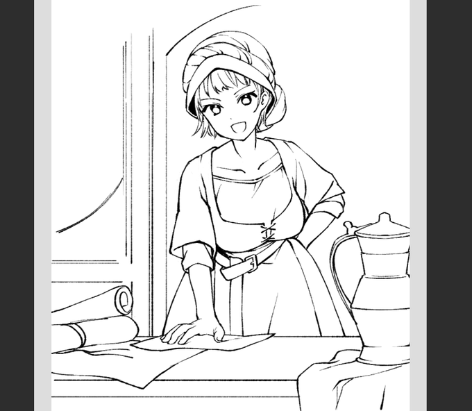 ギルド長
(未亡人となり夫の役職を引き継いだという想定) 