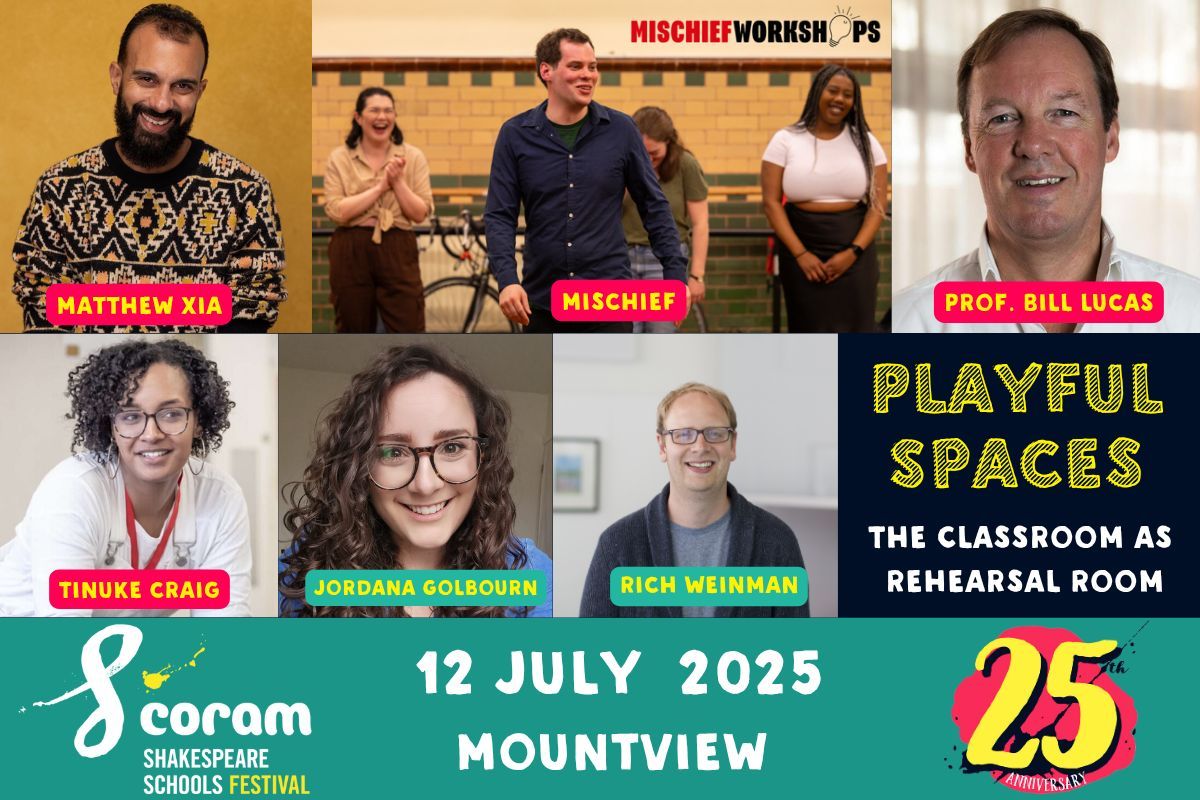 cssf_uk's tweet image. Would you like to hear from experts in theatre and education? Then look no further. Playful Spaces is a CPD event taking place in just 3 days that you need to attend. 🚀

Join us: ticketsource.co.uk/coram-shakespe… 

#playfulspaces25