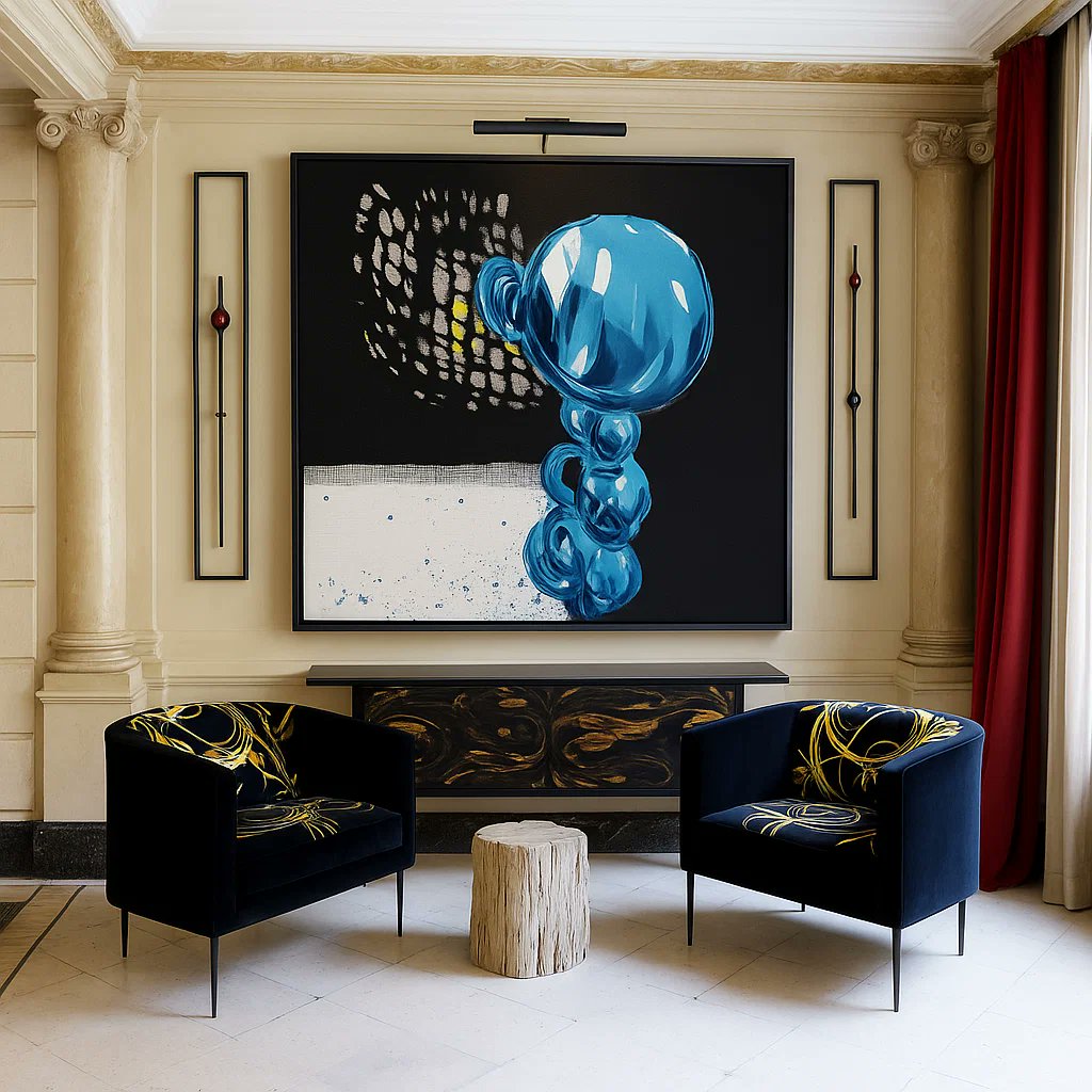 rossettiart1's tweet image. 💧 Bold &amp;amp; fluid.
This glossy abstract painting adds striking elegance to any modern space.
🖼️ Signed &amp;amp; ready to hang | Ships fast
Shop → rossettiart.com/products/canva…

#BlueAbstract #ModernCanvas #RossettiArt #LuxuryDecor