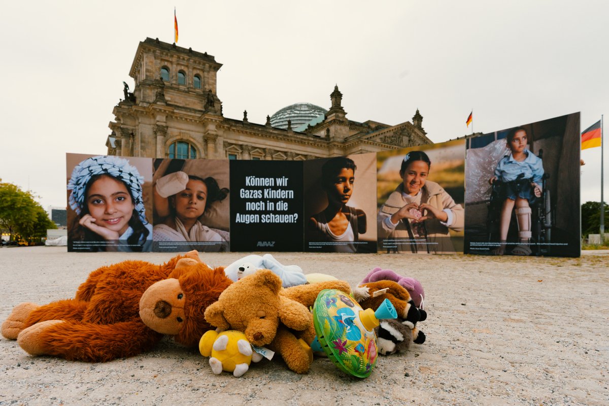 Avaaz's tweet image. Können Sie Gaza’s Kindern in die Augen schauen und weiterhin Waffen an Israel liefern @_FriedrichMerz und @AussenMinDE?
Können wir ihr Leiden sehen und Israel trotzdem weiterhin eine wirtschaftliche Sonderbehandlung geben?
Handeln Sie. Für die Kinder Gazas, für das…
