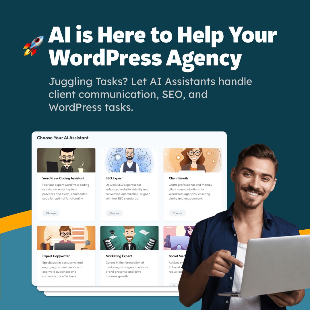 ⚡ Scale Smarter: 3 Ways AI is Supercharging WordPress Agencies
If you’re a WordPress agency juggling dev, support, marketing &amp; more—this is for you. 👇
Smart agencies are using AI to scale without stress. Here's how Dollie’s built-in AI Assistants help 👇