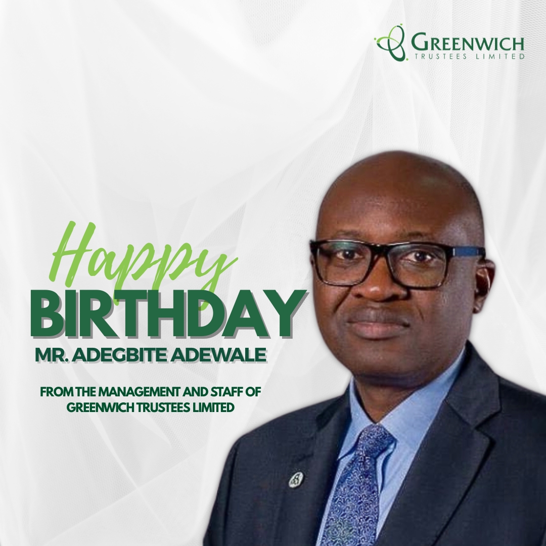 gtltrustees's tweet photo. The Management and staff of Greenwich Trustees Limited, felicitate with our amiable Director, Mr. Wale Adegbite as he celebrates another year today. Our prayers is that as you celebrate this special day God continue to guide you and grant you many  years in health and prosperity. https://t.co/0Ate2SaKLN