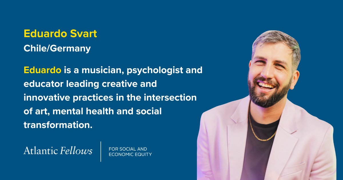AFSEE_LSE's tweet image. Shared artistic experiences remind me that cultural work is not only expressive, but also a powerful tool for #justice and #connection, says Eduardo Svart, one of our new Atlantic Fellows for Social and Economic Equity.

🔗 afsee.atlanticfellows.lse.ac.uk/en-gb/fellows/…