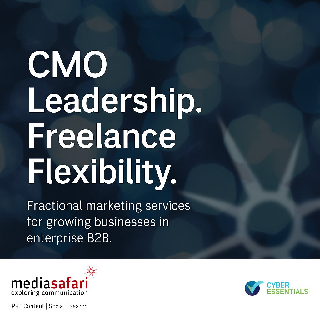 Not every business needs a head of marketing full-time. That’s where our flexi CMO service helps. Get access to qualified senior marketing pros without the full-time overhead.
🔗 mediasafari.co.uk/marketing-serv…
#B2Bmarketing #MarketingStrategy #MarketingPlanning #Fractionalmarketing
