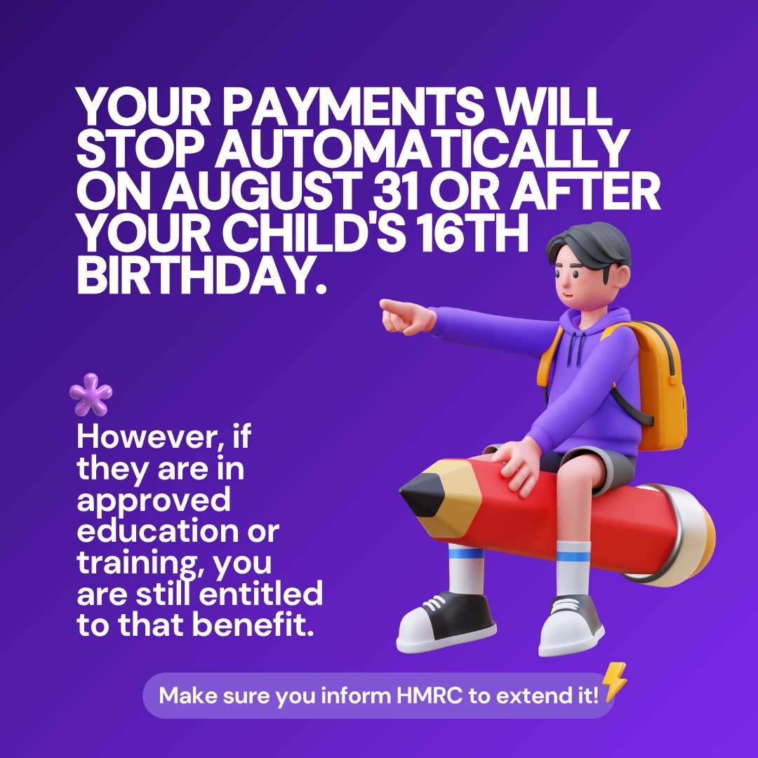 An important reminder for anyone currently eligible for Child Benefit!👇

🖥️ You can extend your payments via the HMRC site: gov.uk/child-benefit-…

📲 Or on the free HMRC app: gov.uk/guidance/downl…