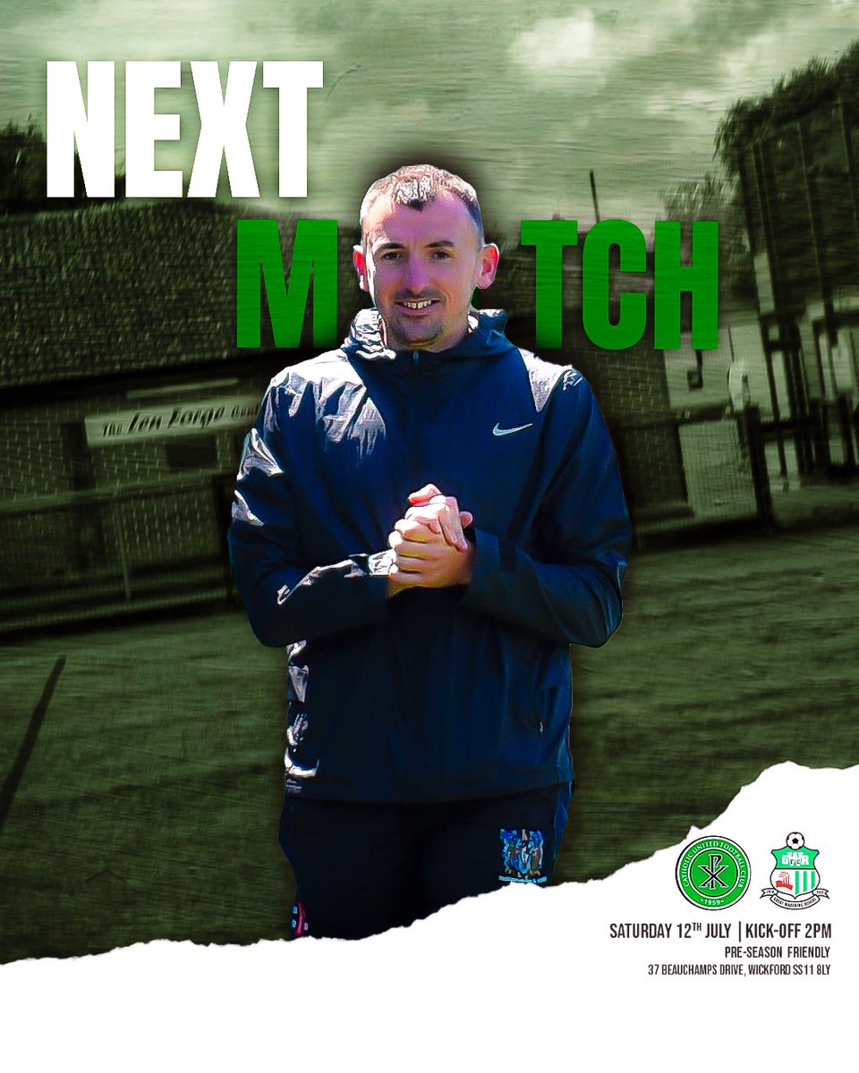 Football is back! 🍀

We kick start our 2025/26 season with a pre season matchup against <a href="/WakeringRovers/">Great Wakering Rovers</a> 

Kick off is at 2pm at Beauchamps High School due to Corinthians booking Goals 

#EssexBhoys