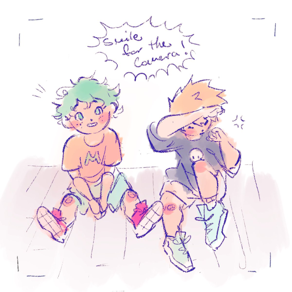 Smile for the camera!! 🧡💚