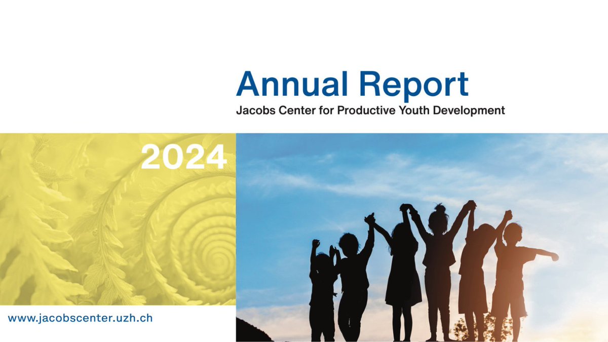 Foundation_JF's tweet image. 🇨🇭We’re proud to support @JacobscenterUZH as it advances youth development through science. The 2024 Annual Report highlights actionable findings on education, mental health, digital life & more.
🔗 jacobscenter.uzh.ch/en/aboutus/ann…
#YouthDevelopment #Evidence