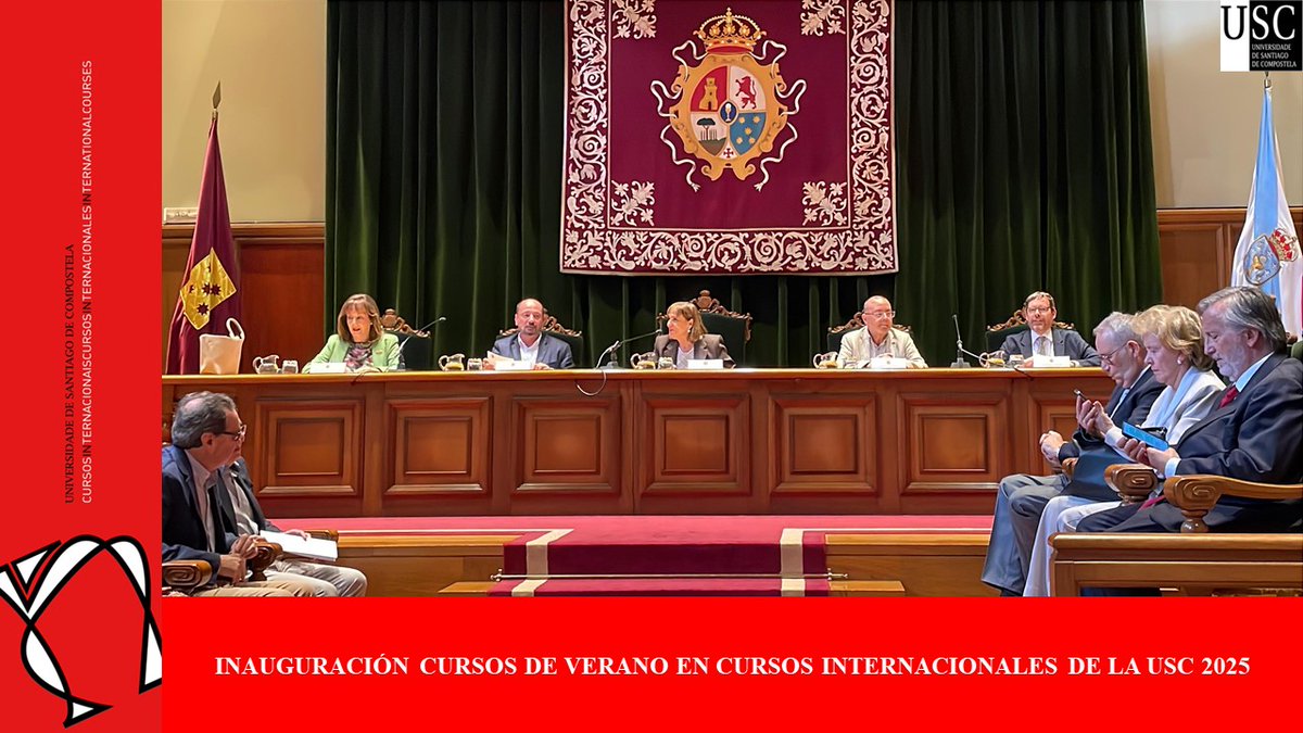 ci_usc's tweet photo. El3/7/2025 inauguración curso verano #CursosInternacionalesdelaUSC Conferencia #JonathanThacker, #KingAlfonsoXIII,  #UniversityofOxford, pronunció conferencia, "Lope de Vega y Shakespeare frente a frente".
@santiagoturismo @Turgalicia @USC_SRE @UniofOxford @CAFIgalicia @Xunta_c https://t.co/5ksbgk0TsK