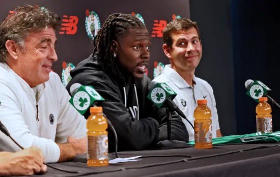 CelticsFiles's tweet image. #Celtics GM Brad Stevens on Jrue Holiday:
“Jrue Holiday, I think he stamped his Hall of Fame candidacy here, if he didn’t already have it.”