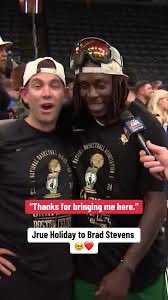 CelticsFiles's tweet image. #Celtics GM Brad Stevens on Jrue Holiday:
“Jrue Holiday, I think he stamped his Hall of Fame candidacy here, if he didn’t already have it.”