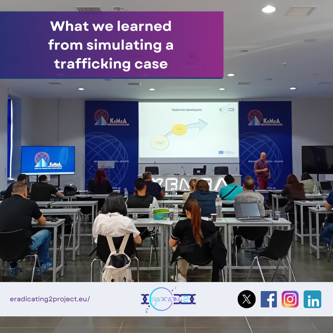 🔍 Can we respond better to trafficking?

In Greece, ERADICATING II ran a full-day simulation with 50+ pros. The case was fake — the insights were real.

📝 Key takeaways: eradicating2project.eu/news/

#ERADICATINGII_project #HumanTrafficking #LabourExploitation #EU_projects