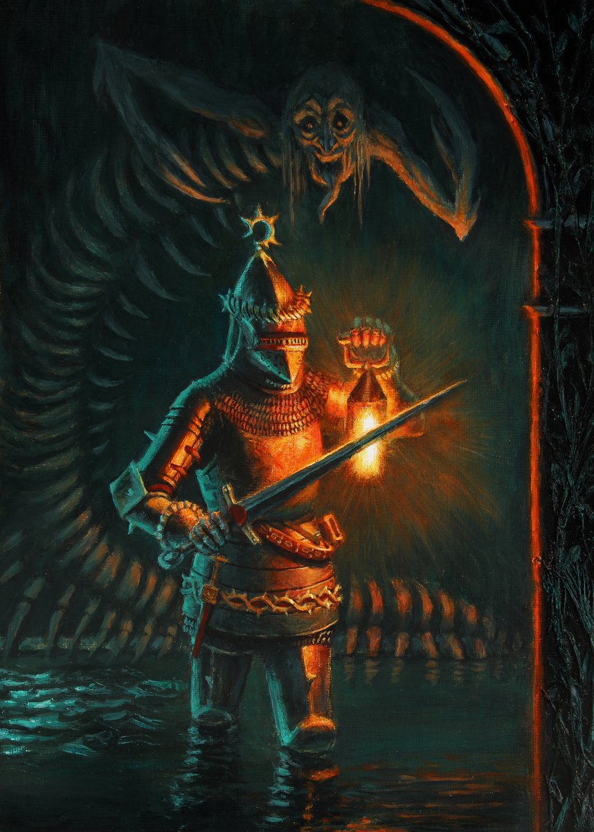 pedrogoferreira's tweet image. Flagellant Knight for @Mud_and_Blood
Very challenging painting for me, but I also learned a lot from it :)