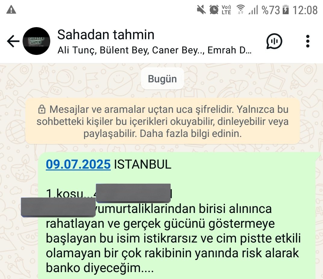 Açıklamalı istanbul tahminlerimi sahadan tahmin whatsap grubumda paylastim. Güne banko ile başlamaya çalışacağız...üyelik için bilgi 0535 790 51 62 whatsapp...herkese bol şanslar dilerim.....