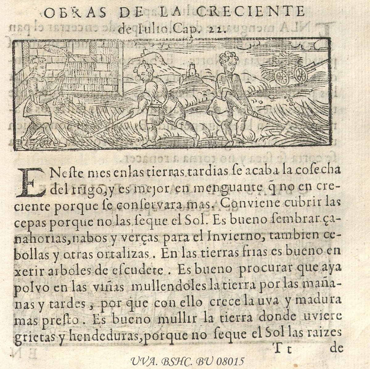 De la "Cronología y reportorio [sic] de la razon de los tiempos" de Rodrigo Zamorano, tareas recomendadas para la luna creciente de julio uvadoc.uva.es/handle/10324/4…