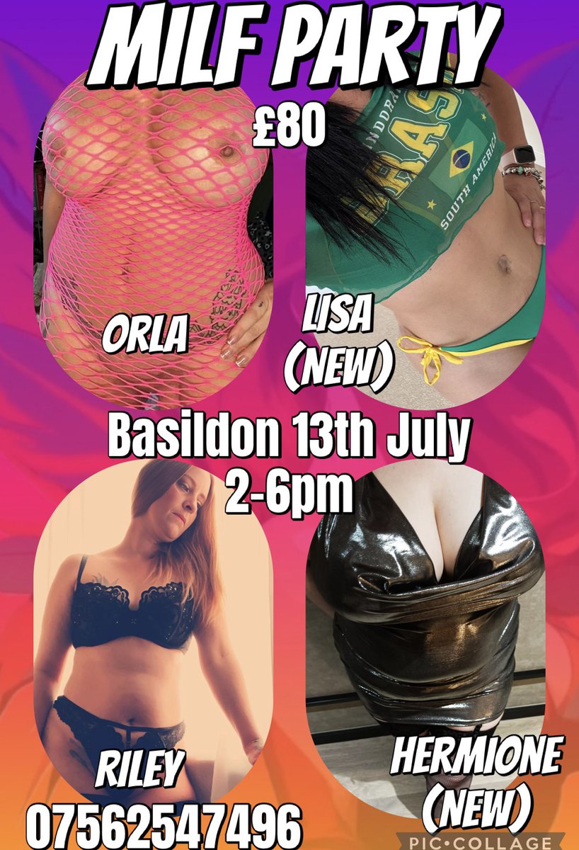 Birds of Paradise (@bopparties) on Twitter photo SUNDAY 13th JULY
BASILDON 2-6pm
Join 4 banging hot milfs for absolute fun
<a href="/Orla23_/">Orla23</a> <a href="/Riley_Whyte/">RileyWhyte</a> <a href="/Hermione693/">Hermione</a> and Lisa
Drop us a message to book your place!
<a href="/MikeySmyth145/">Mikey Smyth Promo π</a> <a href="/emeraldpromos/">π πΈππππΆππΉ π«πππππ π</a> <a href="/PSPStudios1/">XPG</a> <a href="/nicolasaunders3/">Adults Only UK</a> SUNDAY 13th JULY
BASILDON 2-6pm
Join 4 banging hot milfs for absolute fun
<a href="/Orla23_/">Orla23</a> <a href="/Riley_Whyte/">RileyWhyte</a> <a href="/Hermione693/">Hermione</a> and Lisa
Drop us a message to book your place!
<a href="/MikeySmyth145/">Mikey Smyth Promo π</a> <a href="/emeraldpromos/">π πΈππππΆππΉ π«πππππ π</a> <a href="/PSPStudios1/">XPG</a> <a href="/nicolasaunders3/">Adults Only UK</a>