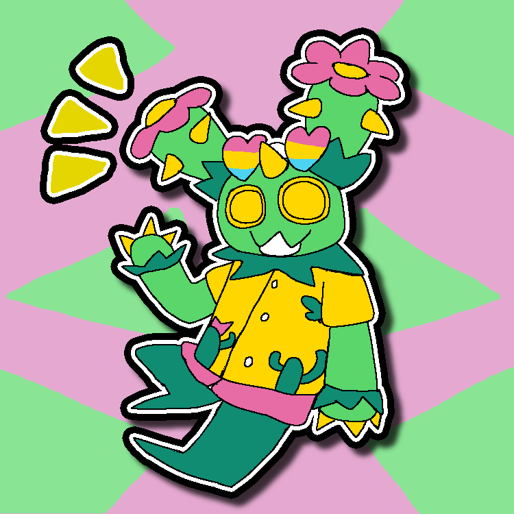 my pokésona ..... sulper (their full name is sulperic cactoid)